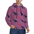 thumbnail image 1 of Bingfone Leopard Print Men's Drawstring Hoodie Long Sleeve Pocket Sweatshirts-XX-Large, 1 of 1