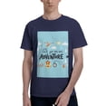 thumbnail image 1 of Bingfone Let'S Go On An Adventure Men'S Loose Fit Short-Sleeve Pocket T-Shirt, 1 of 7