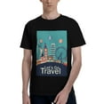 thumbnail image 1 of Bingfone Let'S Go Travel Men'S Loose Fit Short-Sleeve Pocket T-Shirt, 1 of 7