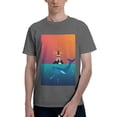 thumbnail image 1 of Bingfone Lighthouse And Whale Men'S Loose Fit Short-Sleeve Pocket T-Shirt, 1 of 7