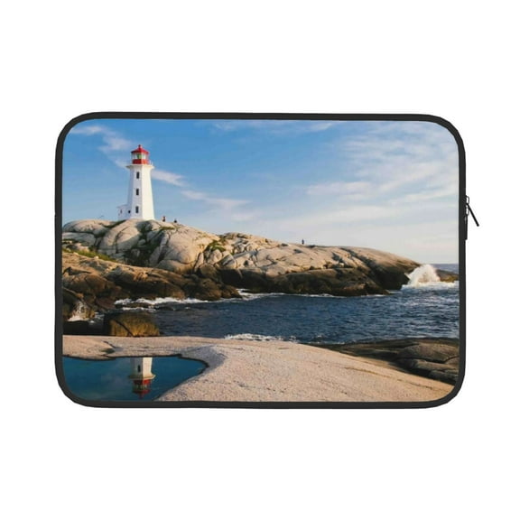 Bingfone Lighthouse Laptop Sleeve Case 13 Inch, 360° Protective Computer Carrying Bag