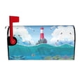 thumbnail image 1 of Bingfone Lighthouse Sea Port Magnetic Mailbox Cover Standard Size For Garden Yard Outdoor Decorations-25.5x21 In, 1 of 7
