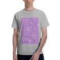 thumbnail image 1 of Bingfone Lilac Glittering Men'S Loose Fit Short-Sleeve Pocket T-Shirt, 1 of 7