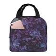 thumbnail image 1 of Bingfone Lilac Print Lunch Bag Insulated Lunch Box, Small Leakproof Cooler Food Lunch Containers Reusable High Capacity Lunch Tote Bags for Work, Travel, Outdoor, 1 of 5