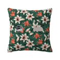 Bingfone Lilies Flowers Linen Throw Pillow Covers Cushion Case Pocket