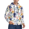 thumbnail image 1 of Bingfone Lilies Flowers Men's Drawstring Hoodie Long Sleeve Pocket Sweatshirts-3X-Large, 1 of 6