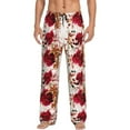 thumbnail image 1 of Bingfone Lilies Flowers Mens All Over Print Sleep Pajama Pants-Medium, 1 of 5
