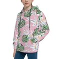 thumbnail image 1 of Bingfone Lilies Flowers Pattern Youth Classic Hoodies Soft Hooded Pullover Sweatshirts for Girls and Boys, 1 of 6