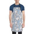 thumbnail image 1 of Bingfone Lily Flower Apron Gifts For Men, Women Professional Grade Chef Apron for Kitchen,BBQ & Grill, 1 of 8