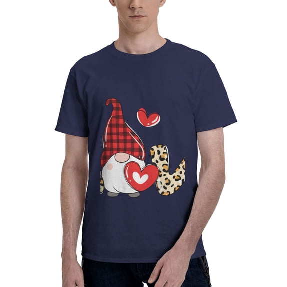 Bingfone Love Gnomes Men'S Loose Fit Short-Sleeve Pocket T-Shirt