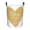thumbnail image 1 of Bingfone Love Mom Waterproof Foldable Laundry Hamper Bucket With Handles For Storage Bin,Clothes Hamper (Small), 1 of 8