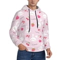 thumbnail image 1 of Bingfone Love Rabbit Men's Drawstring Hoodie Long Sleeve Pocket Sweatshirts-3X-Large, 1 of 6