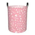 thumbnail image 1 of Bingfone Love Waterproof Foldable Laundry Hamper Bucket With Handles For Storage Bin,Clothes Hamper (Small ), 1 of 8
