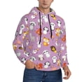 thumbnail image 1 of Bingfone Lovely Animals Men's Drawstring Hoodie Long Sleeve Pocket Sweatshirts-Medium, 1 of 6