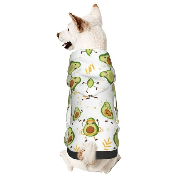 Bingfone Lovely Avocado Dog Clothes Hoodie, Pet Winter Coat,Puppy Sweatshirts for Small Dogs Boy Girl,Suitable for All Breeds-XX-Large