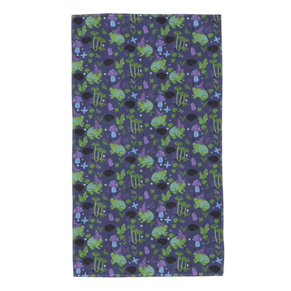 Bingfone Magic Toads In Hats Ultra Absorbent & Soft Hand Towels For Bath, Hand, Face, Gym And Spa-27.5x16in