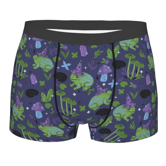 Bingfone Magic Toads in Hats Men's Underwear - Casual Stretch Boxer Briefs-X-Large