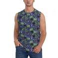 thumbnail image 1 of Bingfone Magic Toads in Hats Pattern Men's Tank Tops Workout Sleeveless Tee Shirts Running Beach Tanks for Men-Small, 1 of 8