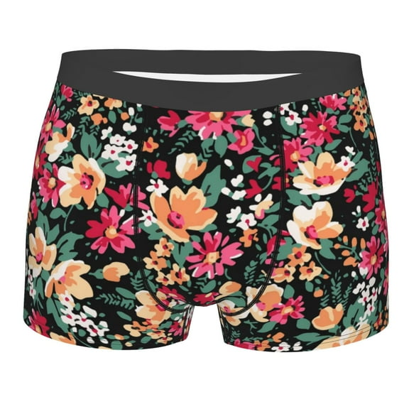 Bingfone Many Kind Of Flowers Men's Underwear - Casual Stretch Boxer Briefs-Large