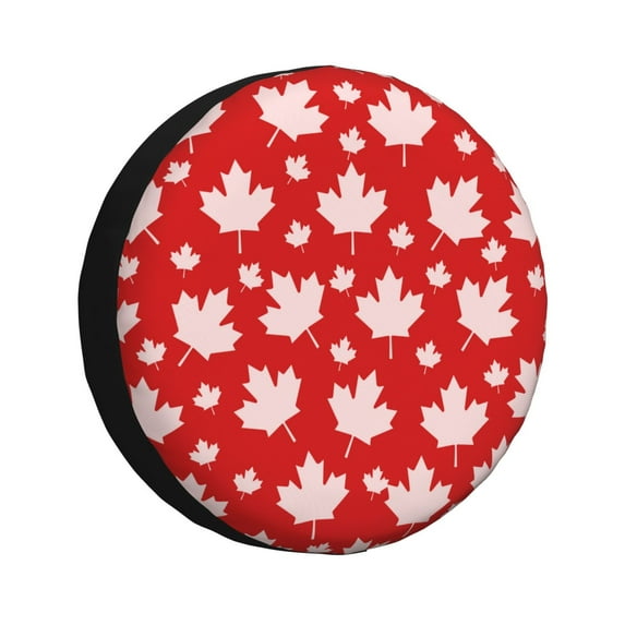 Bingfone Maple Leaves Spare Tire Cover Weatherproof Universal Wheel Protectors For Rv Camper Travel Trailer Suv Truck 15 Inch