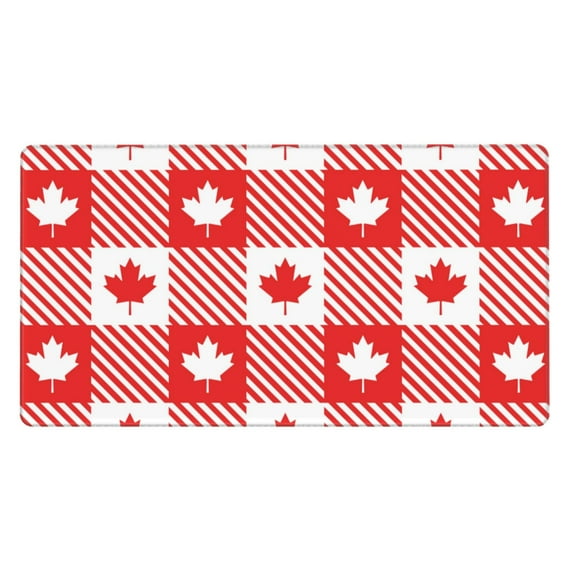 Bingfone Maple Leaves1 Large Gaming Mouse Pad,Extended Desk Mousepad With Stitched Edges,Non-Slip Base,Water Resist Keyboard Pad For Gamer, Office & Home, 29.5 X 16 In