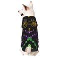 thumbnail image 1 of Bingfone Mardi Gra Geometric Dog Clothes Hoodie, Pet Winter Coat,Puppy Sweatshirts For Small Dogs Boy Girl,Suitable For All Breeds-Large, 1 of 8