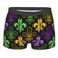 thumbnail image 1 of Bingfone Mardi Gras1 Men'S Underwear - Casual Stretch Boxer Briefs-Xx-Large, 1 of 9