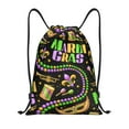 thumbnail image 1 of Bingfone Mardi Gras3 Drawstrings Backpacks Bags For Men Women Gym Drawstrings Bag, 1 of 9