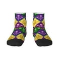 thumbnail image 1 of Bingfone Mardi Gras4 Design Patterned Men'S Women'S Casual Cotton Socks, 1 of 9