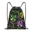 thumbnail image 1 of Bingfone Mardi Gras6 Drawstrings Backpacks Bags For Men Women Gym Drawstrings Bag, 1 of 9