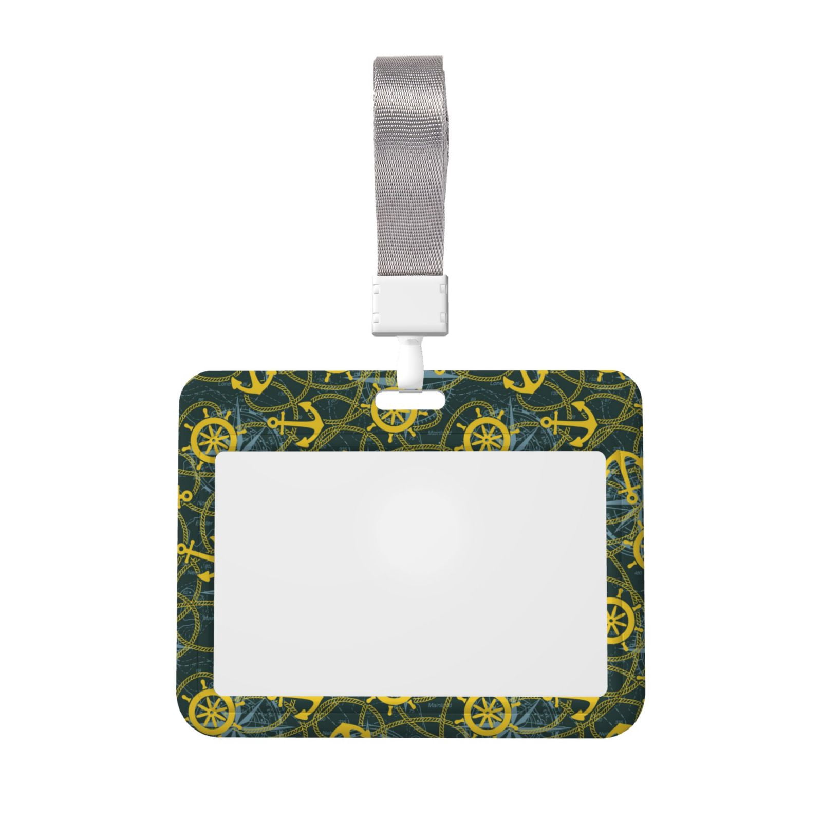 Bingfone Marine Anchors And Compass Card Badge Holder,for Girls Girly ...