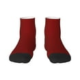 thumbnail image 1 of Bingfone Maroon Design Patterned Men'S Women'S Casual Cotton Socks, 1 of 9