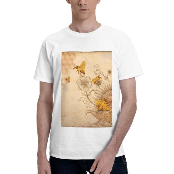 Bingfone Men'S Loose Fit Short-Sleeve Pocket T-Shirt