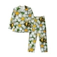 thumbnail image 1 of Bingfone Men'S Pajama Set 2 Piece Loungewear Pjs, Long Sleeve With Pajama Pants-Bees And Flower, 1 of 9