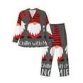 thumbnail image 1 of Bingfone Men'S Pajama Set 2 Piece Loungewear Pjs, Long Sleeve With Pajama Pants-Chillin With My Gonme, 1 of 9