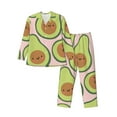 thumbnail image 1 of Bingfone Men'S Pajama Set 2 Piece Loungewear Pjs, Long Sleeve With Pajama Pants-Cute Avocado, 1 of 9