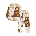 thumbnail image 1 of Bingfone Men'S Pajama Set 2 Piece Loungewear Pjs, Long Sleeve With Pajama Pants-Cute Bee Honey Jar Hive Bear, 1 of 9