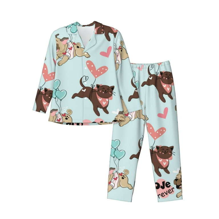 Men's Pug Long PJ Top Men's Pug Long PJ Top