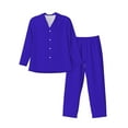 thumbnail image 1 of Bingfone Men'S Pajama Set 2 Piece Loungewear Pjs, Long Sleeve With Pajama Pants-Darkblue, 1 of 9