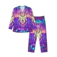 thumbnail image 1 of Bingfone Men'S Pajama Set 2 Piece Loungewear Pjs, Long Sleeve With Pajama Pants-Elephant In Tribal Style, 1 of 9