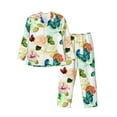 thumbnail image 1 of Bingfone Men'S Pajama Set 2 Piece Loungewear Pjs, Long Sleeve With Pajama Pants-Floral Vintage, 1 of 9
