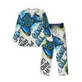 thumbnail image 1 of Bingfone Men'S Pajama Set 2 Piece Loungewear Pjs, Long Sleeve With Pajama Pants-Game All Day, 1 of 9
