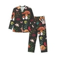 thumbnail image 1 of Bingfone Men'S Pajama Set 2 Piece Loungewear Pjs, Long Sleeve With Pajama Pants-Mushroom With Snails, 1 of 9