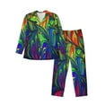 thumbnail image 1 of Bingfone Men'S Pajama Set 2 Piece Loungewear Pjs, Long Sleeve With Pajama Pants-Pride Rainbow, 1 of 9