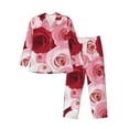 thumbnail image 1 of Bingfone Men'S Pajama Set 2 Piece Loungewear Pjs, Long Sleeve With Pajama Pants-Rose, 1 of 9