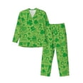 thumbnail image 1 of Bingfone Men'S Pajama Set 2 Piece Loungewear Pjs, Long Sleeve With Pajama Pants-St Patrick'S Day, 1 of 9