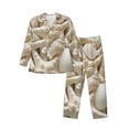 thumbnail image 1 of Bingfone Men'S Pajama Set 2 Piece Loungewear Pjs, Long Sleeve With Pajama Pants-Starfish And Sea Shells, 1 of 9