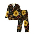 thumbnail image 1 of Bingfone Men'S Pajama Set 2 Piece Loungewear Pjs, Long Sleeve With Pajama Pants-Sunflowers Leaves, 1 of 9