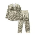 thumbnail image 1 of Bingfone Men'S Pajama Set 2 Piece Loungewear Pjs, Long Sleeve With Pajama Pants-Vineyard Landscape, 1 of 9