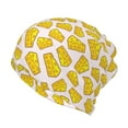 thumbnail image 1 of Bingfone Men Women Slouch Beanie Cheese Print Cap Hip-Hop Hat Headwear Hats Turban Unisex, 1 of 8